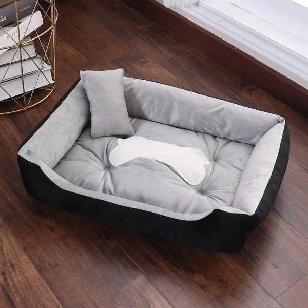 Dog bed bone shape