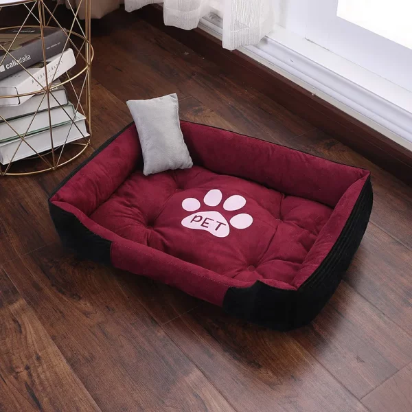 Dog bed bone shape