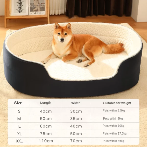 Dog bed double sided