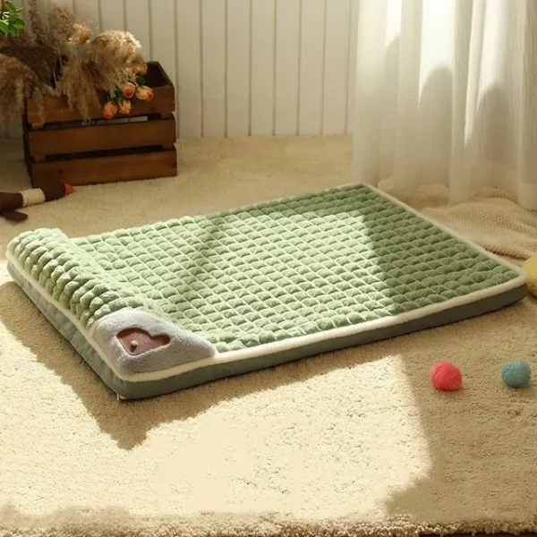 Dog bed plaid