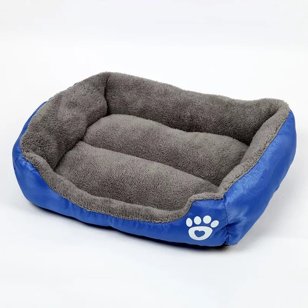 Camita para perros cuadrada de felpa