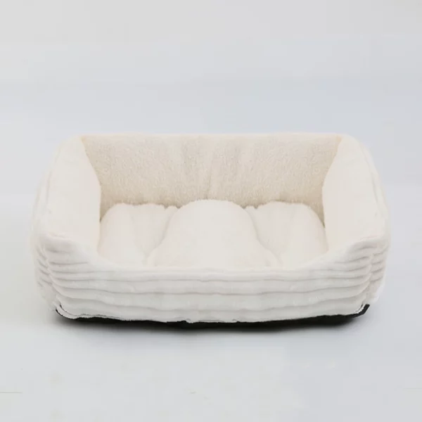 Dog bed square plush