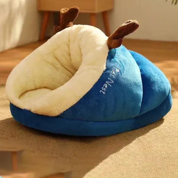 Dog bed slipper shape