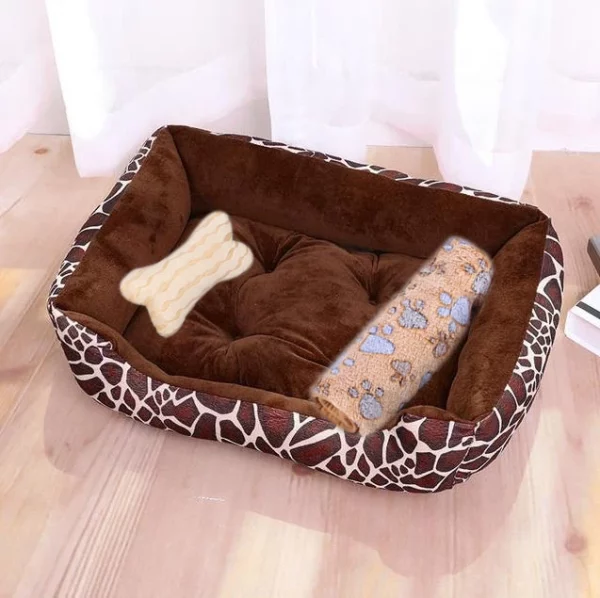 Dog bed bone shape