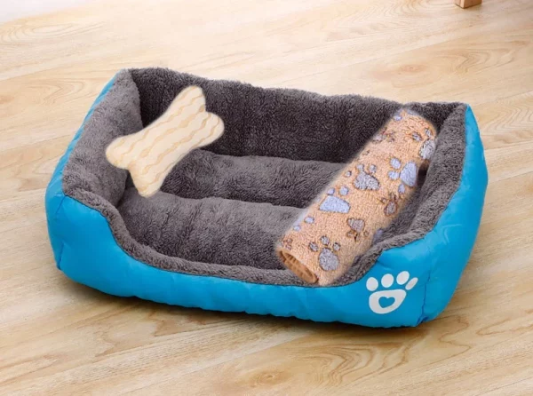 Dog bed bone shape